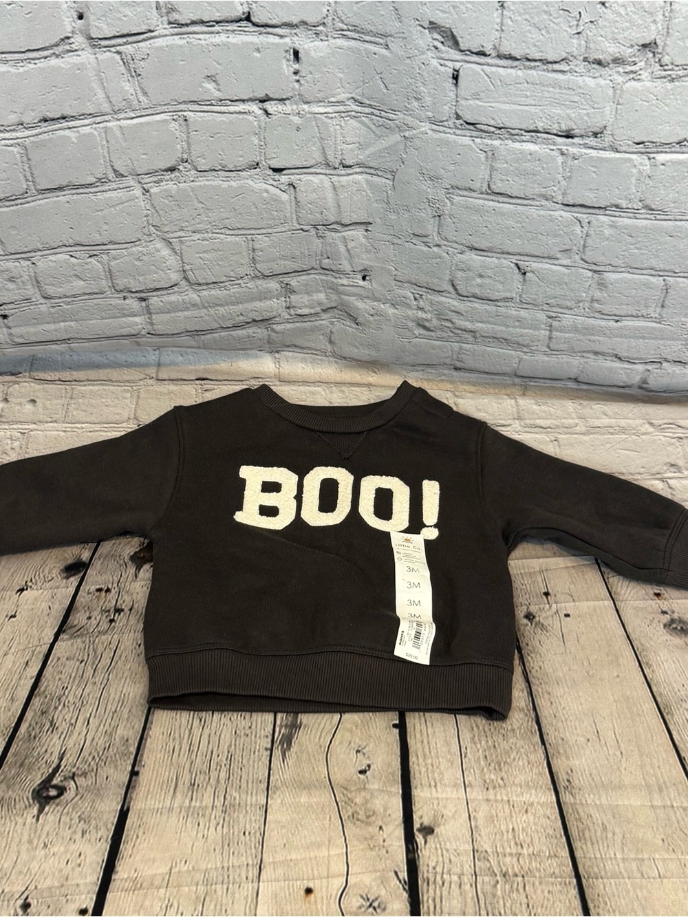 Little Co Lauren Conrad “Boo” Halloween Crewneck Sweatshirt
